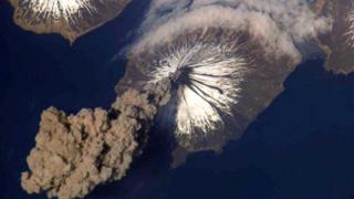 Supervulcão visto de cima