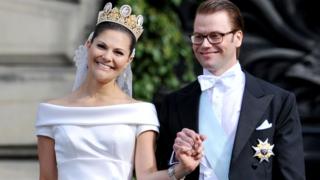 Шведська кронпринцеса Вікторія і Даніель Вестлін