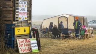 Frack protest