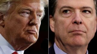 Donald Trump na aliyekuwa mkurugenzi wa shirika la ujasusi nchini Marekani FBI James Comey