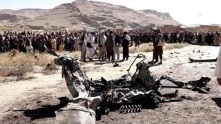 تنګي کې هغه موټر چې د بهرنیو ځواکونو په هوايي برید کې په نښه شوی