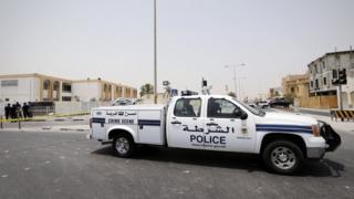 Police vehicle in Sitra (file photo)