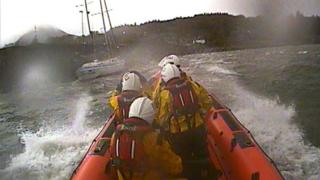 RNLI crew rescue