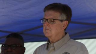 Dan Patrick at the news conference after the shooting on 18 May 2018