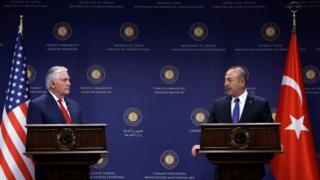 ABD Dışişleri Bakanı Rex Tillerson ve Dışişleri Bakanı Mevlüt Çavuşoğlu