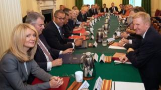 Boris Johnson's cabinet meet for the first time