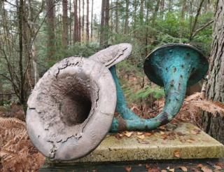 Sculpture in a wood