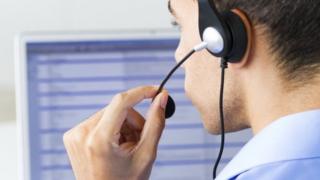 Call centre worker