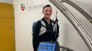 Sgt Maj Paul Carney training at the University of Chichester 
