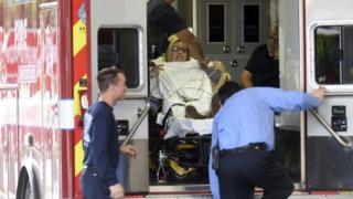 Shooting victims have been arriving at area hospitals