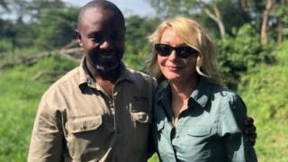 Jean-Paul Mirenge (kushoto) na Kimberly Endicott