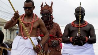 Oba Ewuare II during im coronation for 2016