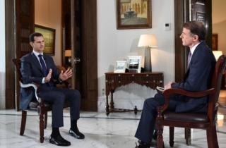 Suriye Devlet Başkanı Beşar Esad, Amerikan NBC televizyonu ile Şam'da görüştü.