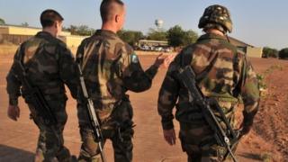 French soldiers in Mali - archive shot