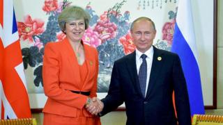Тереза Мэй, Владимир Путин