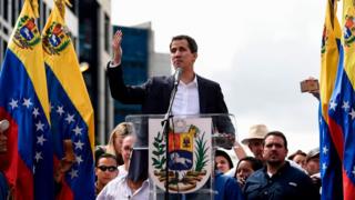Juan Guaidó, líder da oposição autoproclamado presidente da Venezuela