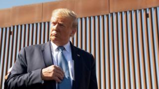 Trump at the border wall