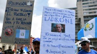 Protestas en Guatemala