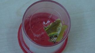 Sachet in container