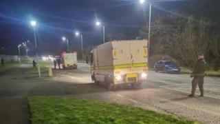 The device was uncovered attached to a lorry on Monday