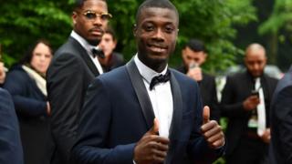 L'attaquant lillois Nicolas Pepe lors de la 28ème édition du trophée de l'UNFP (Union Nationale des Footballeurs Professionnels de France).