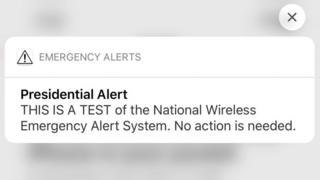 the text of the alert