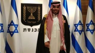 المدون السعودي محمد سعود في زيارته لتل أبيب