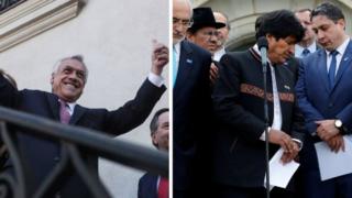 Sebastián Piñera y Evo Morales
