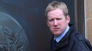 Matthew Hamlen attending Winchester Crown Court