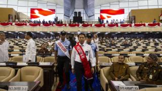 Gladi bersih untuk sidang DPR RI RAPBN 2020 untuk sidang 16 Agustus.