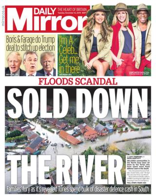 Daily Mirror front page