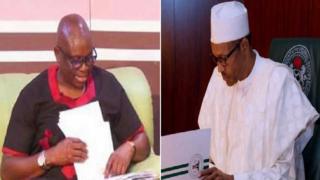 Gomina Ayọ Fayose ati Aarẹ Muhammadu Buhari
