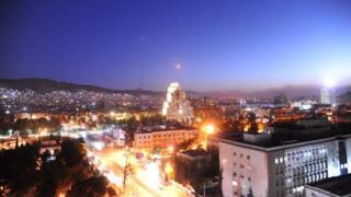 Anga ya mji mkuu wa Damascus