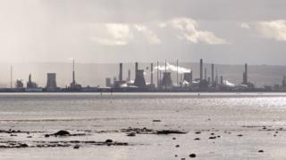 This photo was taken from Culross looking the other way across the Forth to Grangemouth