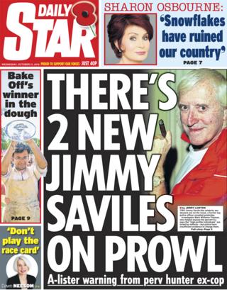 Daily Star front page - 31/10/18