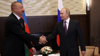Ильхам Алиев и Владимир Путин