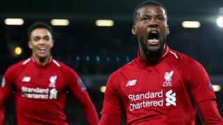Divok Origi celebra un gol