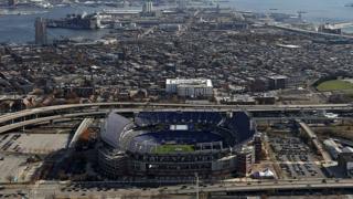 Baltimore as viewed from above