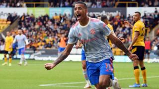Mason Greenwood in action for Manchester United