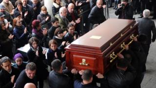 Bendukidze funeral in Tbilisi, 22 Nov 14