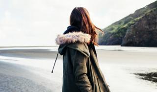 Woman on beach