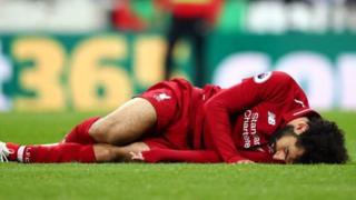 Maxamed Salax ayaa ku dhaawacmay ciyaartii Liverpool iyo Newcastle