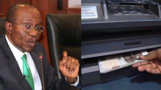Onyeisi 'CBN' na igwe a ji adọrọ ego bụ 'ATM'