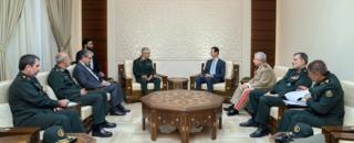 ملاقات بشار اسد با فرماندهان ایرانی