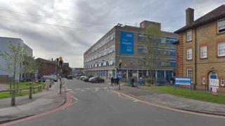 watford hospital botched struck locum section off copyright maps google