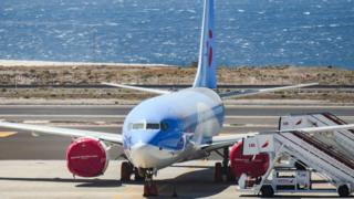 Avión Boeing 737 Max de la aerolínea Tui.