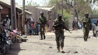 Sojojin Najeriya dake yaki da Boko Haram a birnin Maiduguri