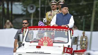 শ্রীনগরে স্বাধীনতা দিবসের অনুষ্ঠানে জম্মু ও কাশ্মীরের গভর্নর সত্যপাল মালিক