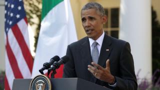 Ông Obama đề cập đến việc ông Trump thường ca ngợi tổng thống Nga