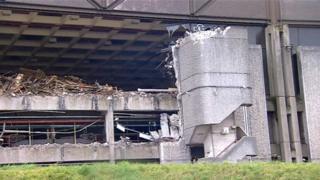 External view of demolished building